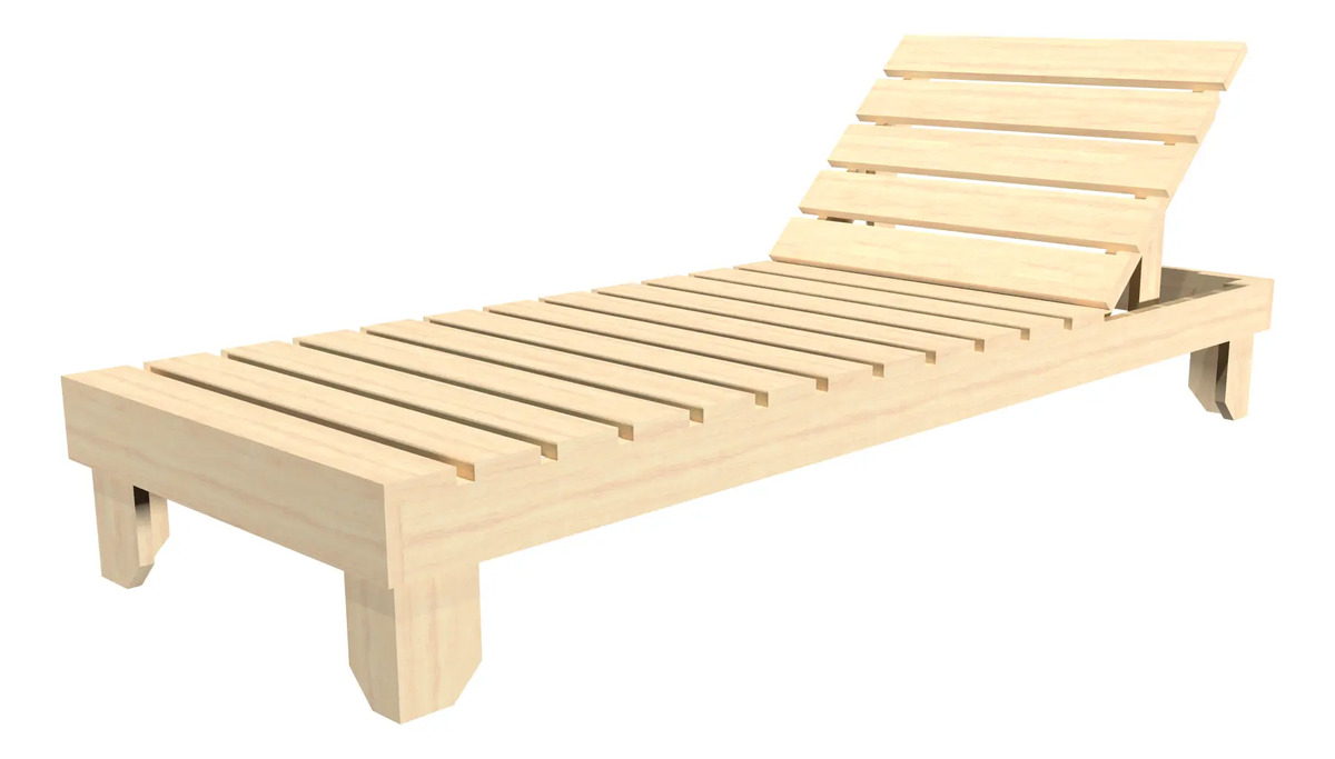 Reposera Madera Reclinable